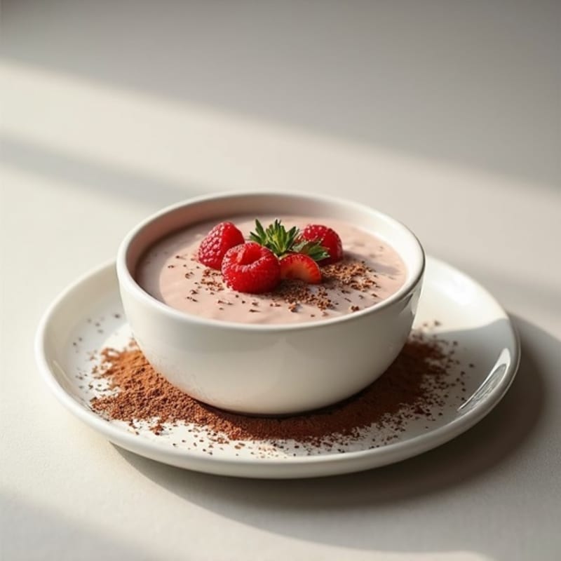 Creamy Protein Greek Yogurt with Cocoa and Chia