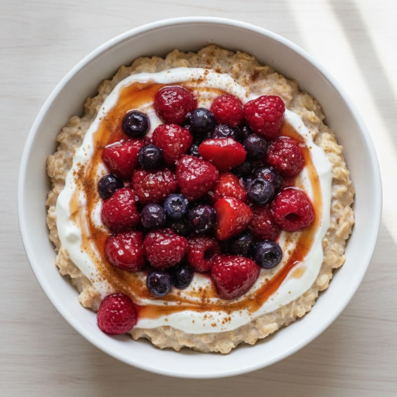 Berry Maple Protein Porridge Bowl