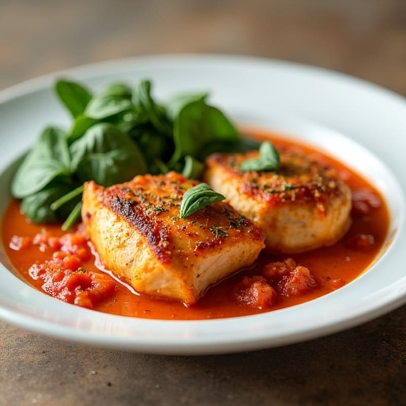 Spiced Chicken in Creamy Tomato Sauce