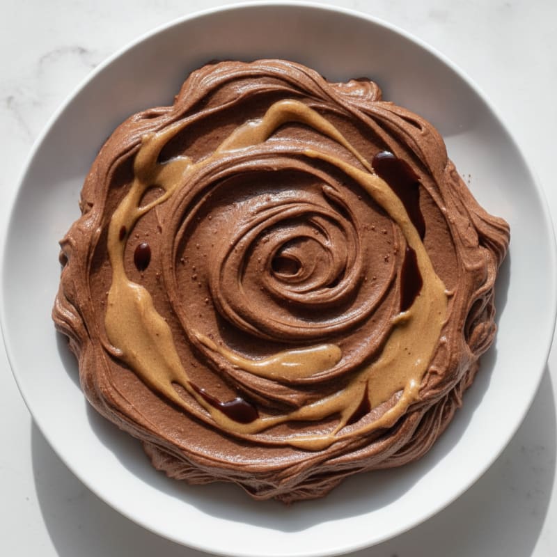 Silky Chocolate Protein Pudding with Almond Butter