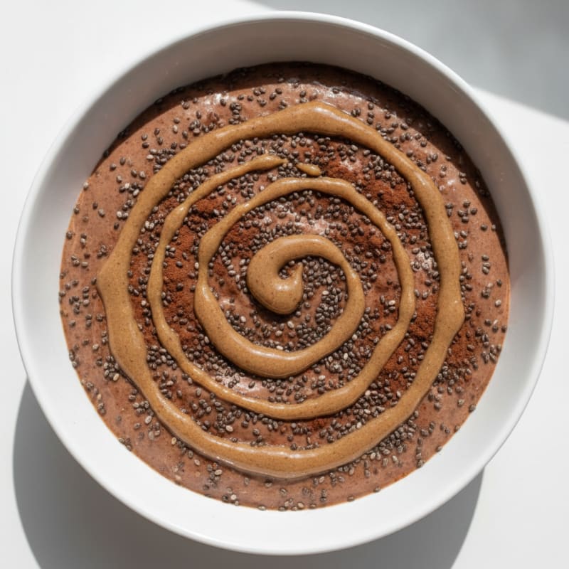 Chocolate Protein Pudding with Chia Seeds