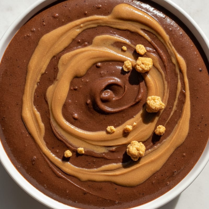 Chocolate Protein Mousse with Silken Tofu and Peanut Butter