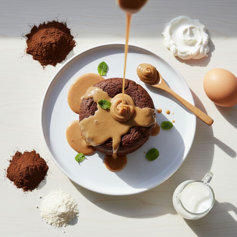 Creamy Chocolate Protein Mug Cake