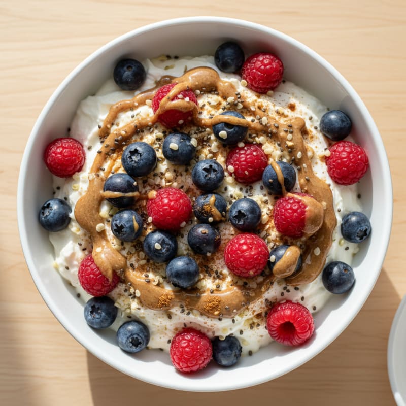 Creamy Berry Protein Yogurt Bowl