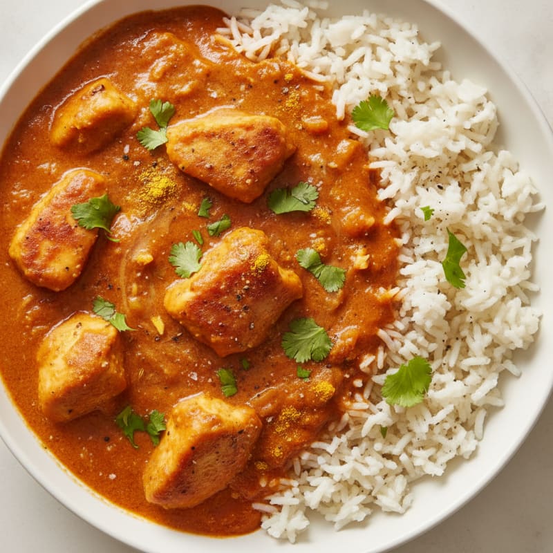 Spiced Butter Chicken with Basmati Rice