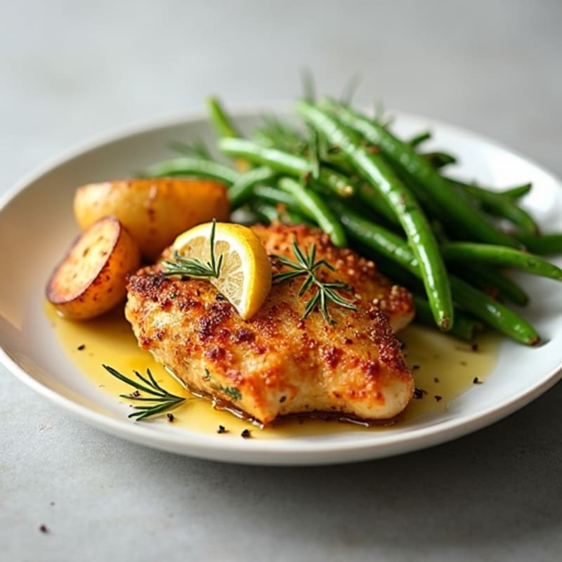 Crispy Lemon-Herb Roasted Chicken