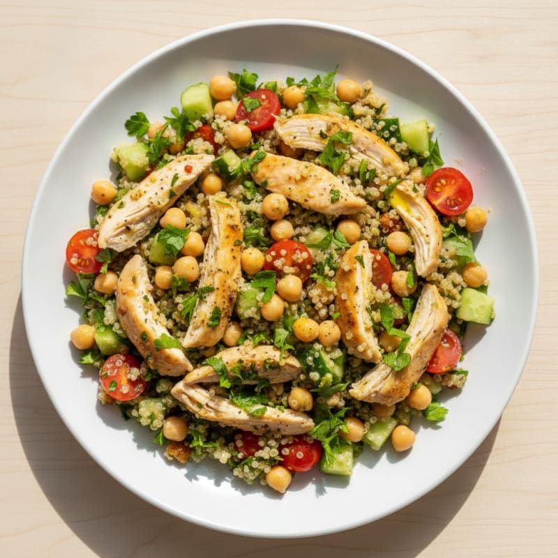 Lemon Herb Chicken and Quinoa Salad