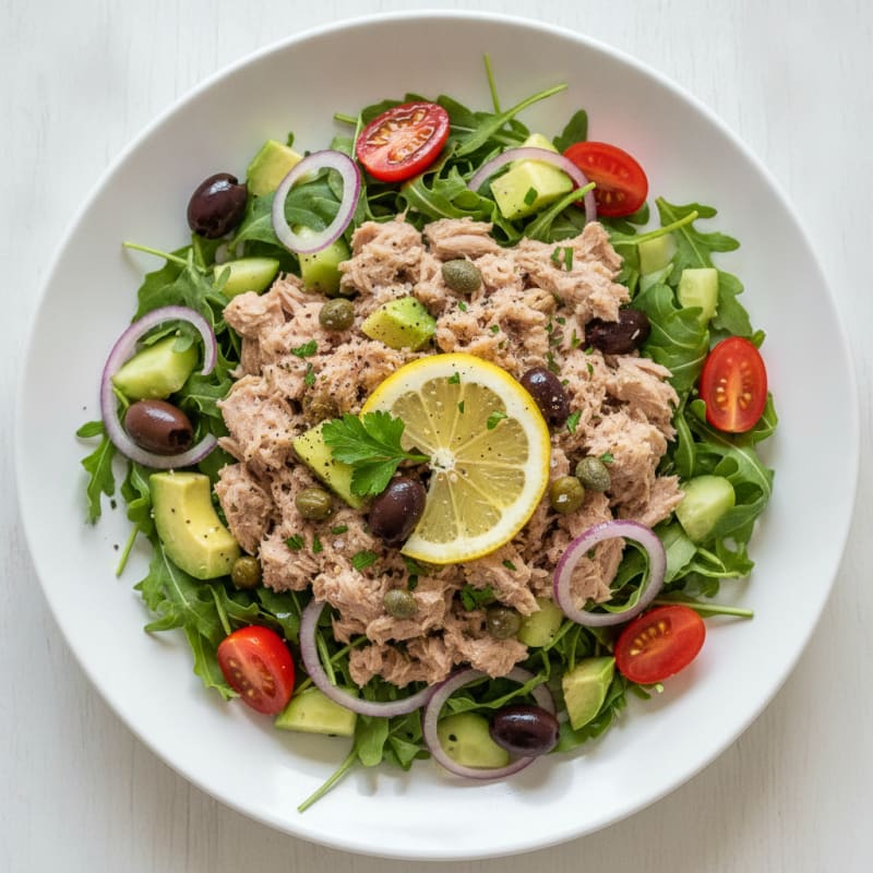 Mediterranean Tuna Salad with Capers