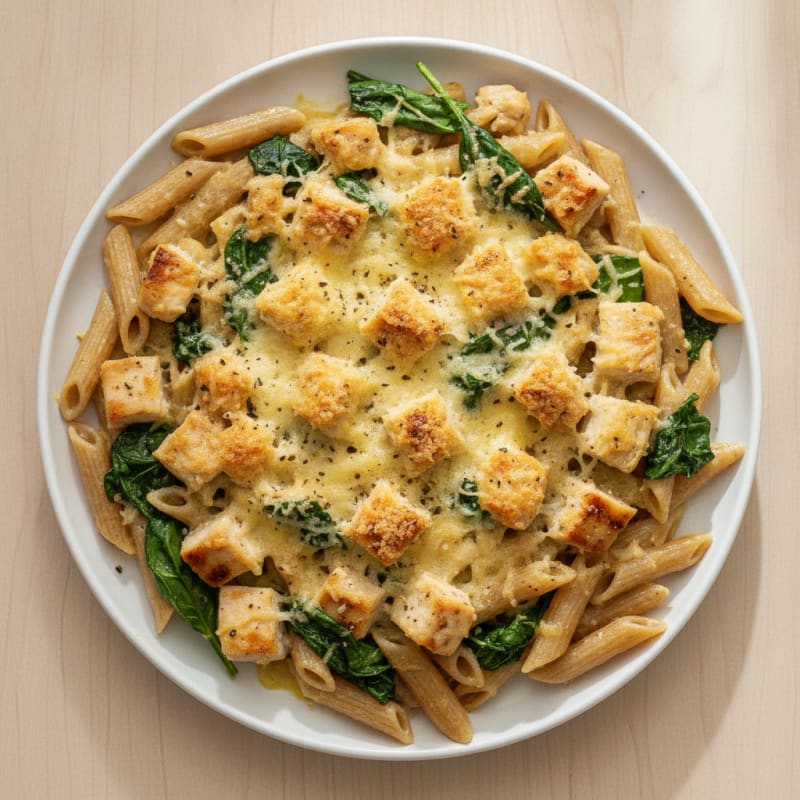 Lemon-Herb Chicken Pasta Bake