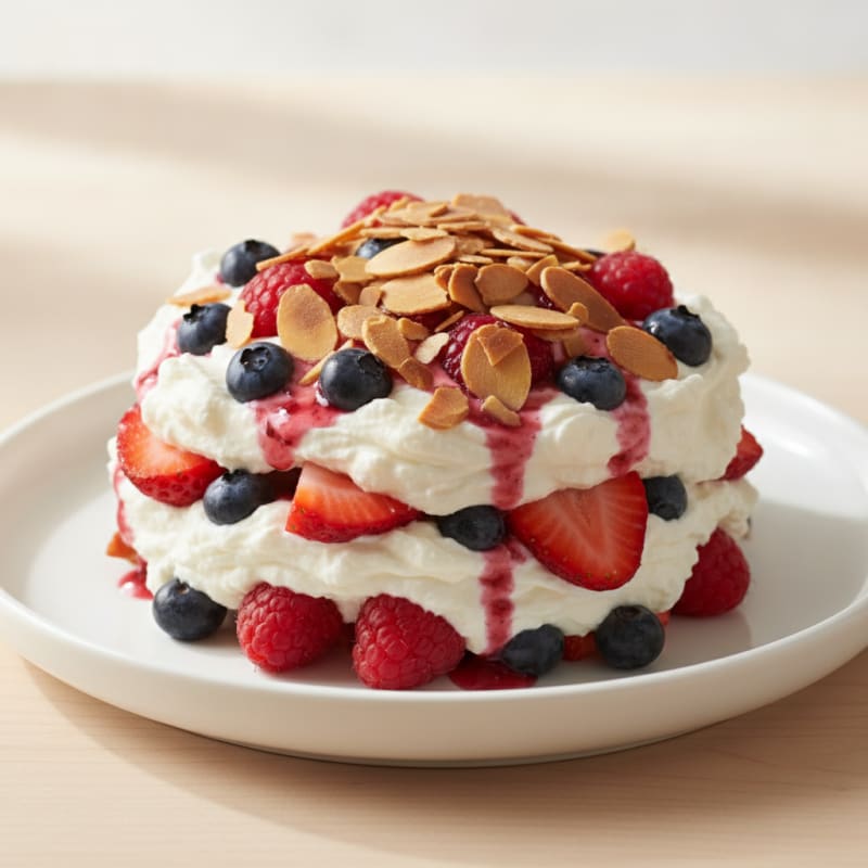 Greek Yogurt Protein Parfait with Mixed Berries