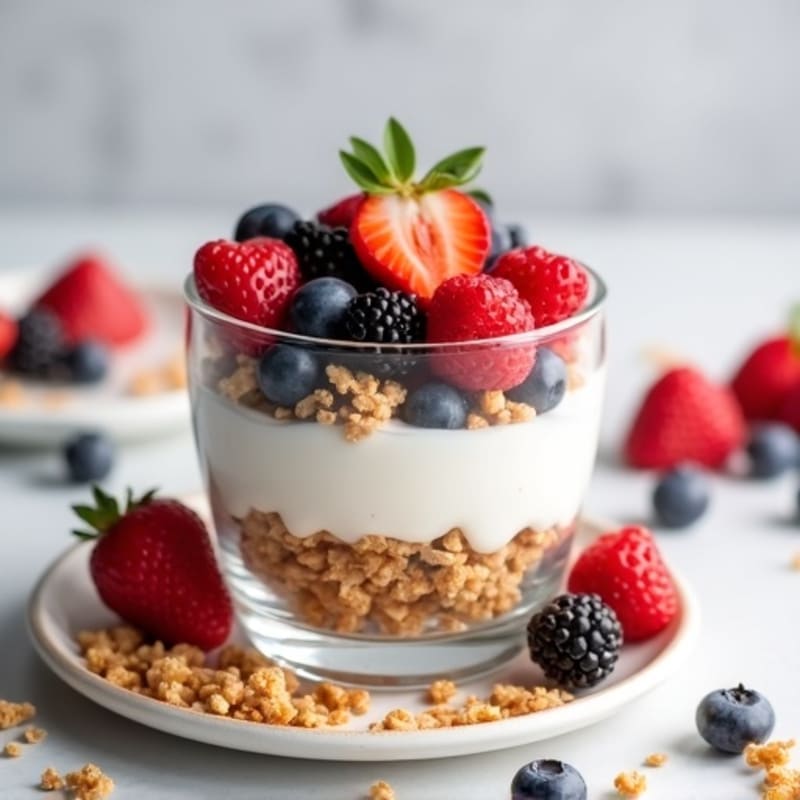 Creamy Greek Yogurt Berry Parfait
