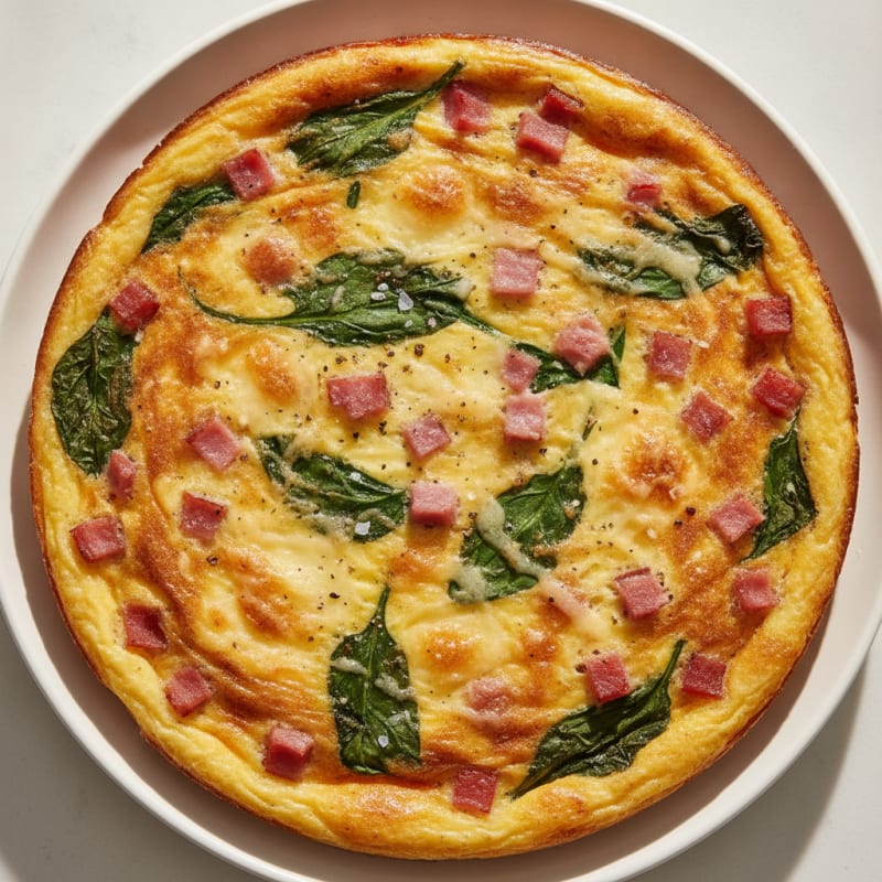 Savory Ham and Swiss Quiche