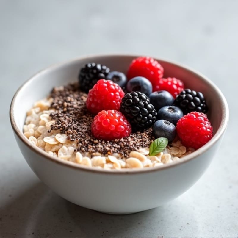 Protein-Packed Berry Oatmeal Bowl
