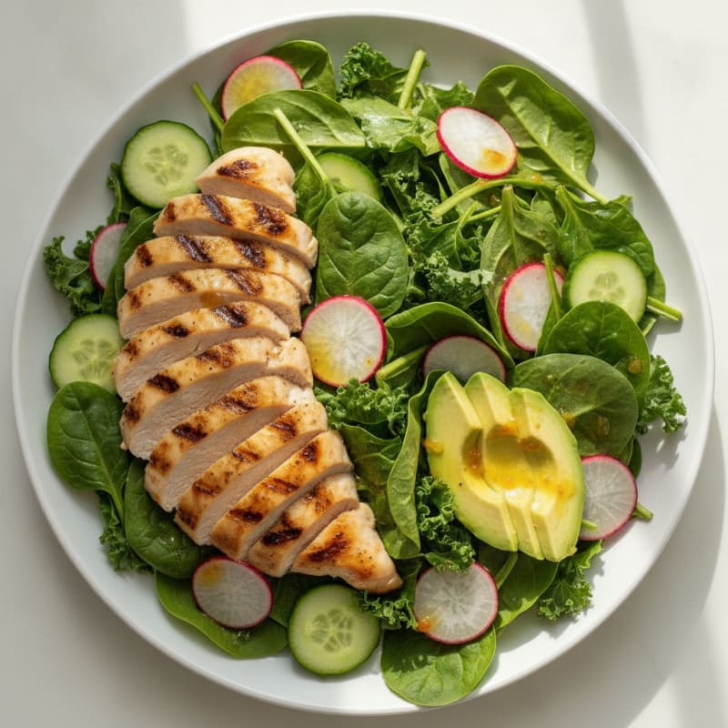 Grilled Chicken Salad with Mixed Greens and Citrus Vinaigrette