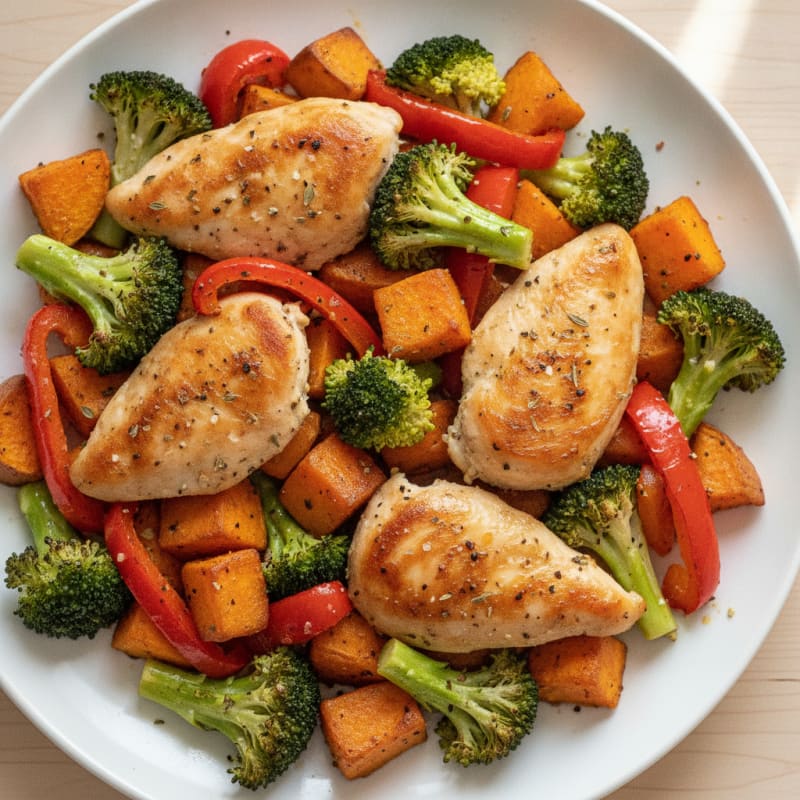 Sheet Pan Lemon Herb Chicken and Veggies
