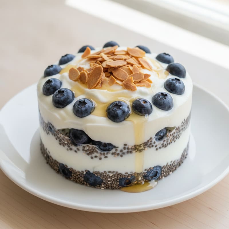Creamy Greek Yogurt Parfait with Berries and Chia Seeds