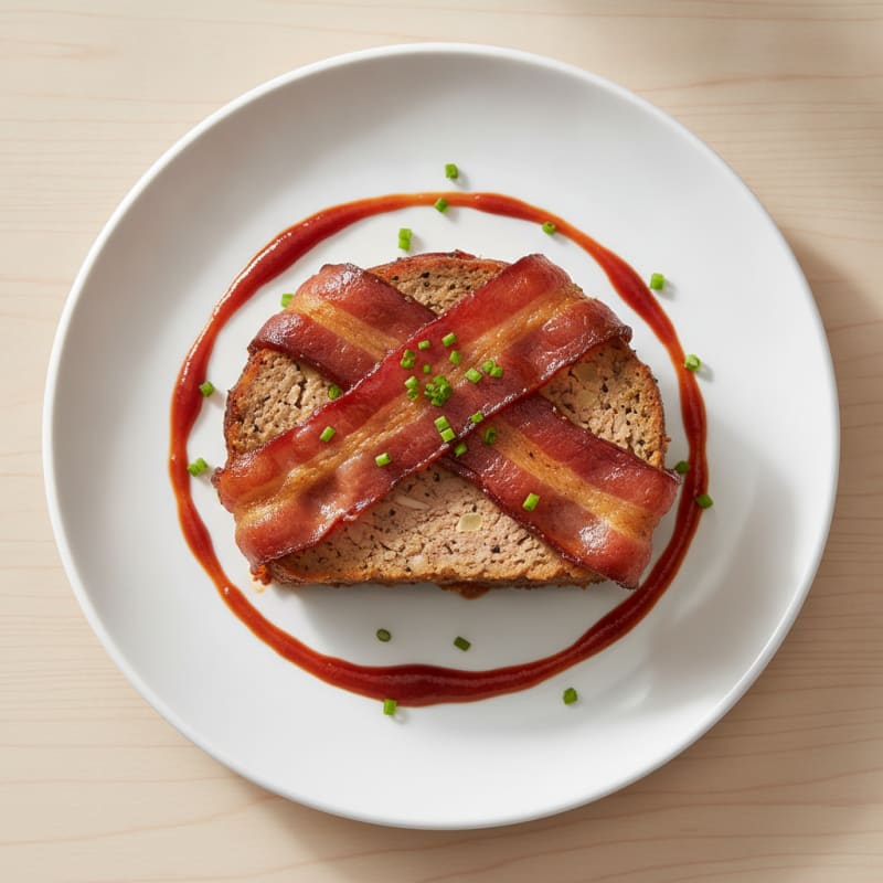 BBQ Bacon-Wrapped Meatloaf with Glaze