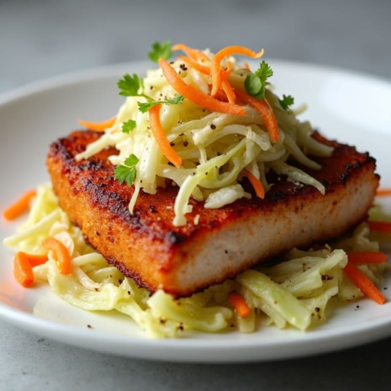 Crispy Slow Cooked Pork with Fresh Cabbage Slaw