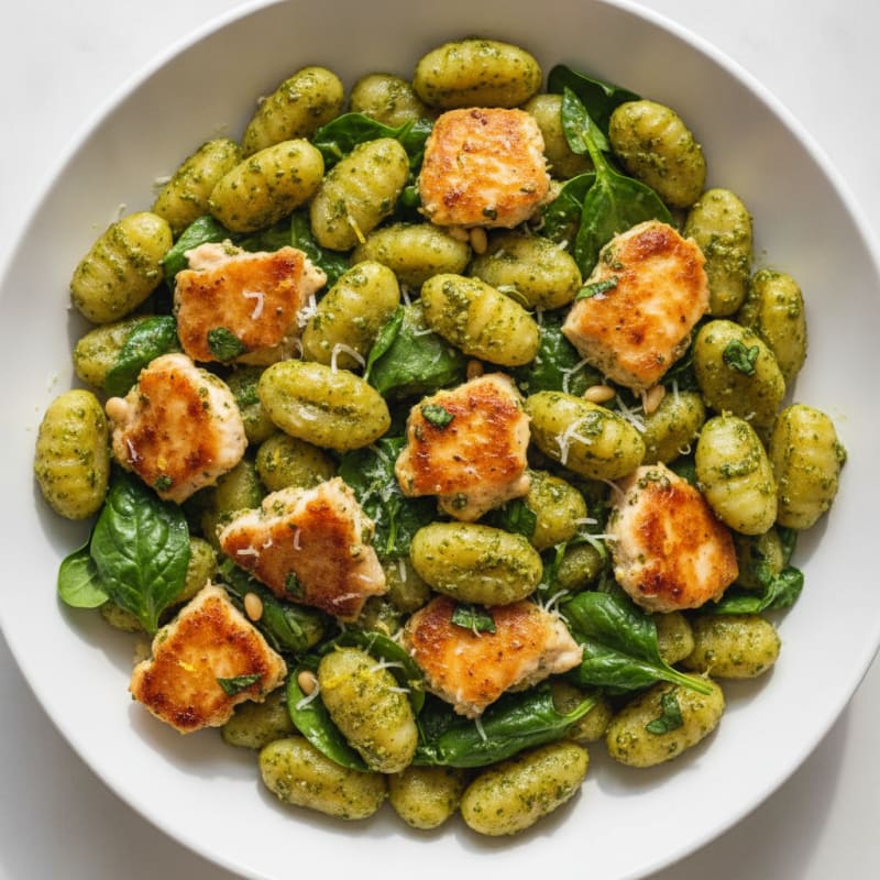 Gnocchi with Basil Pesto