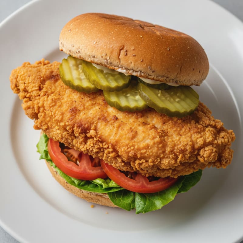 Buttermilk Fried Chicken Sandwich with Pickles