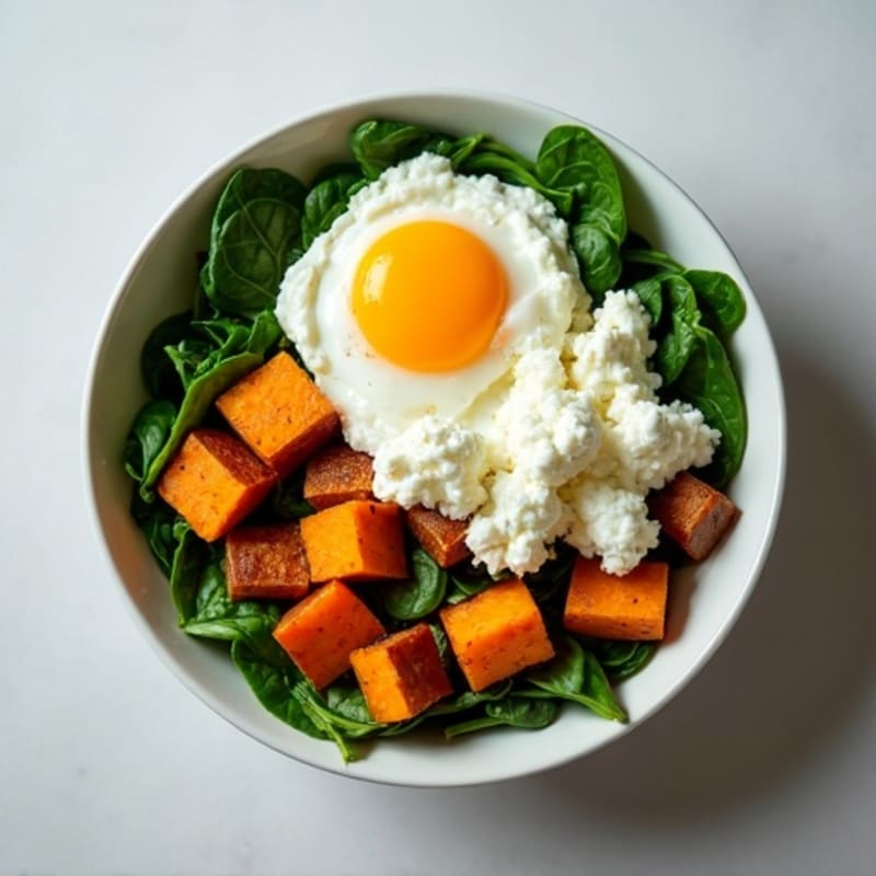 Protein-Packed Spinach and Egg White Breakfast Bowl