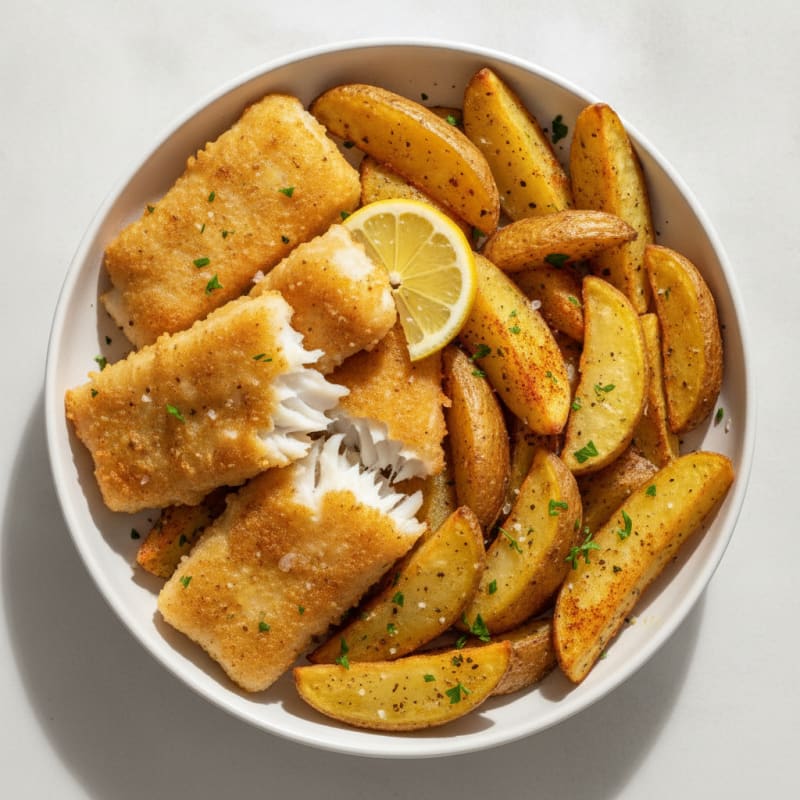 Beer-Battered Fish and Chips