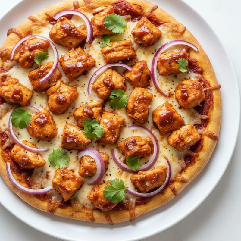 High-Protein BBQ Chicken Pizza