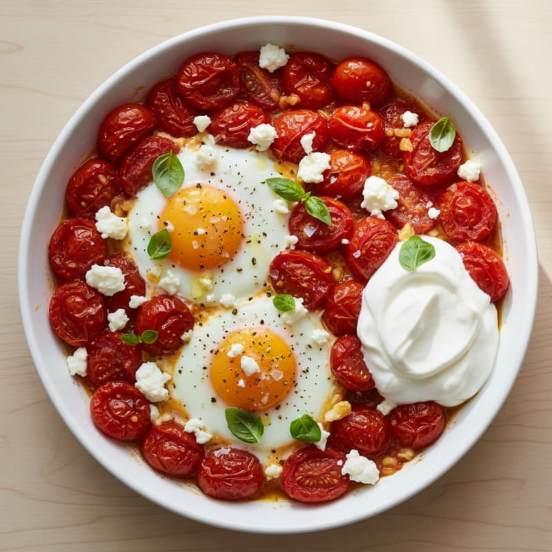 Baked Eggs with Roasted Tomatoes