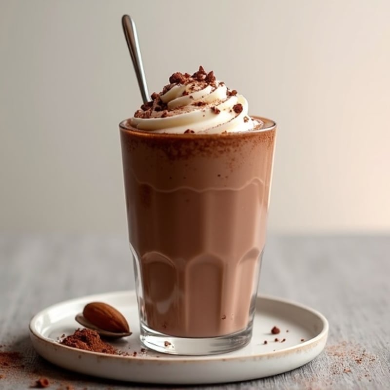 Silky Chocolate Protein Pudding with Almond Butter