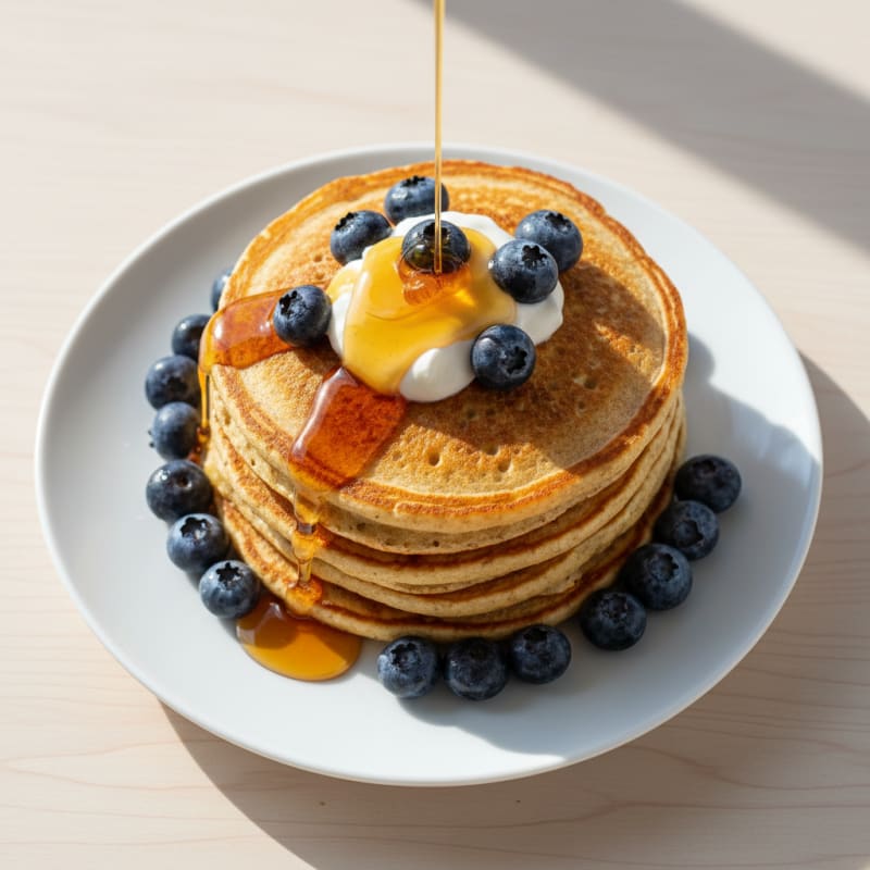 Fluffy Buttermilk-Style Protein Pancakes