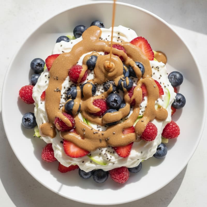 Creamy Greek Yogurt Protein Parfait with Mixed Berries