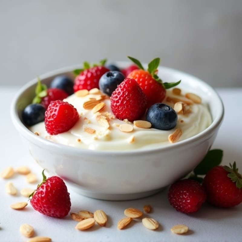 Creamy Cottage Cheese Protein Bowl with Mixed Berries