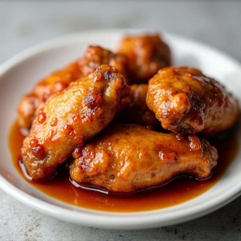 Crispy Baked Honey-Garlic Chicken Wings
