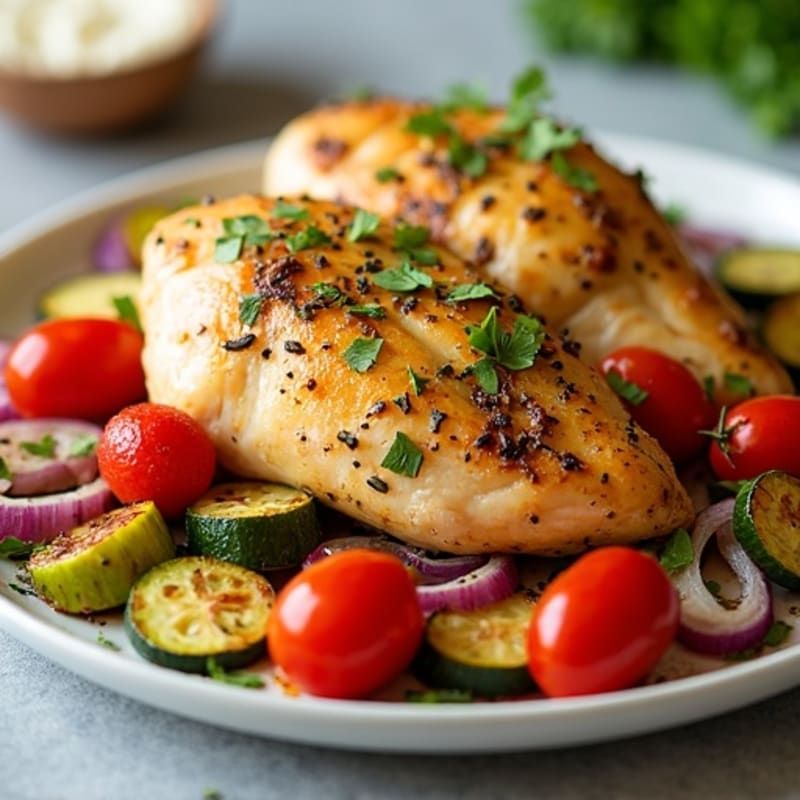 Sheet Pan Lemon Herb Chicken and Roasted Vegetables