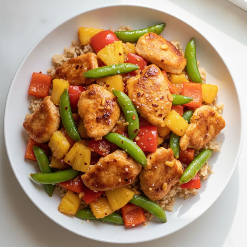Sweet and Sour Chicken Stir-Fry