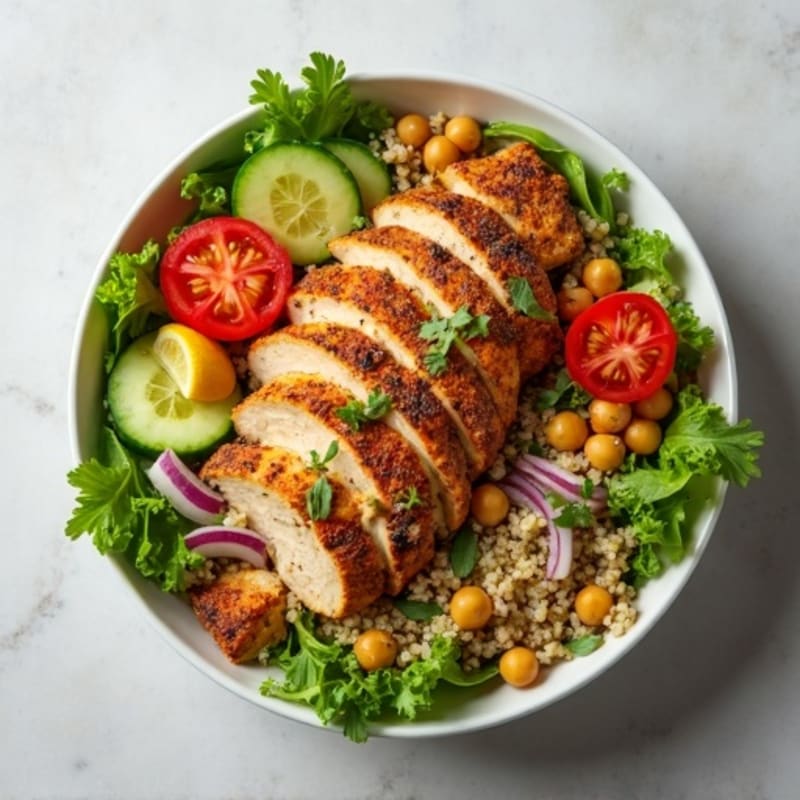 Herb-Spiced Chicken Shawarma Bowl