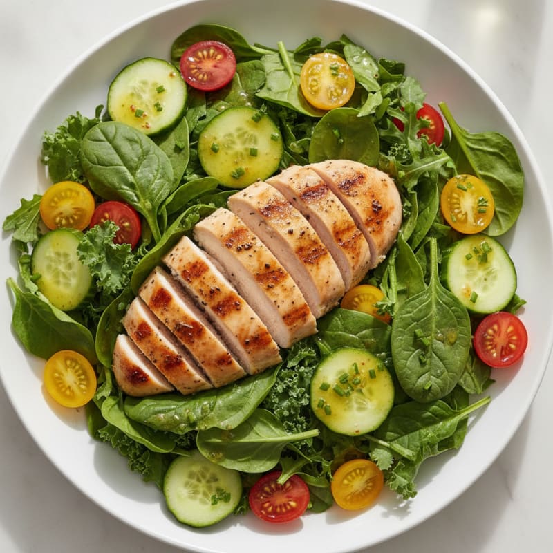 Garden Greens with Lemon-Herb Vinaigrette