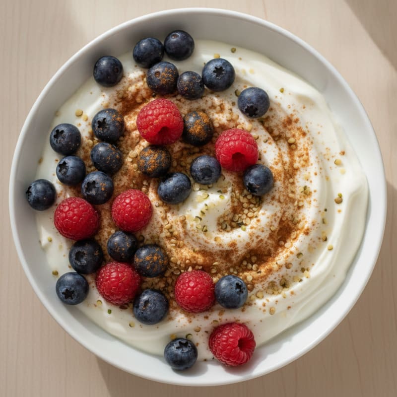 Creamy Greek Yogurt Protein Bowl with Mixed Berries