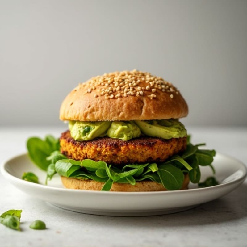 Lean Turkey Spinach Burger with Avocado Spread