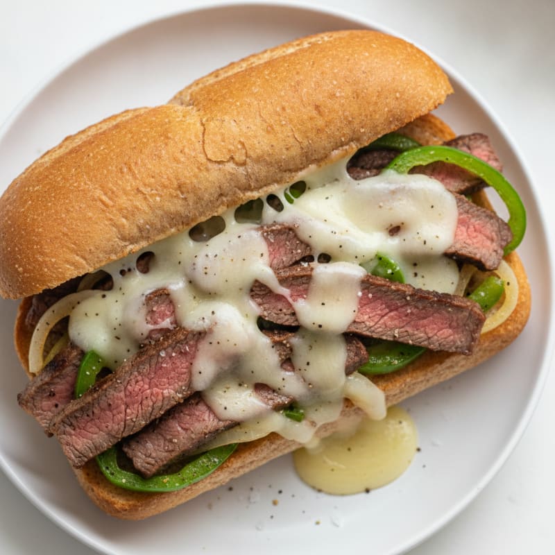 Philly Steak and Provolone Sandwich