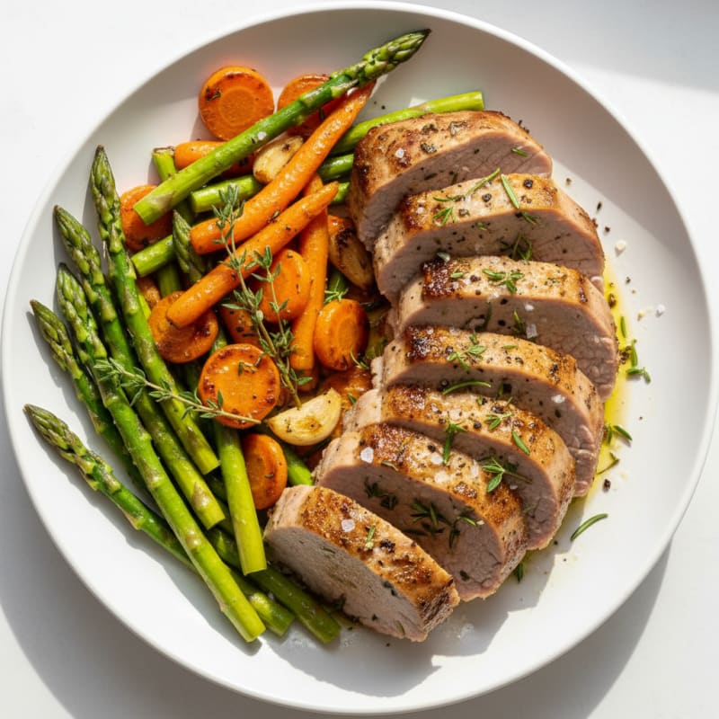 Tender Roasted Pork Tenderloin with Herbs