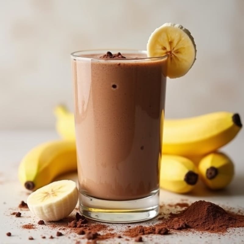 Creamy Chocolate Banana Protein Smoothie