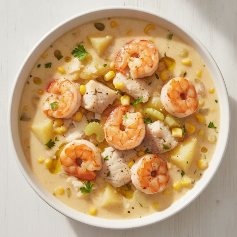 Hearty Seafood and Potato Chowder