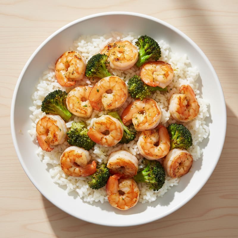 Grilled Shrimp and Broccoli Rice Bowl