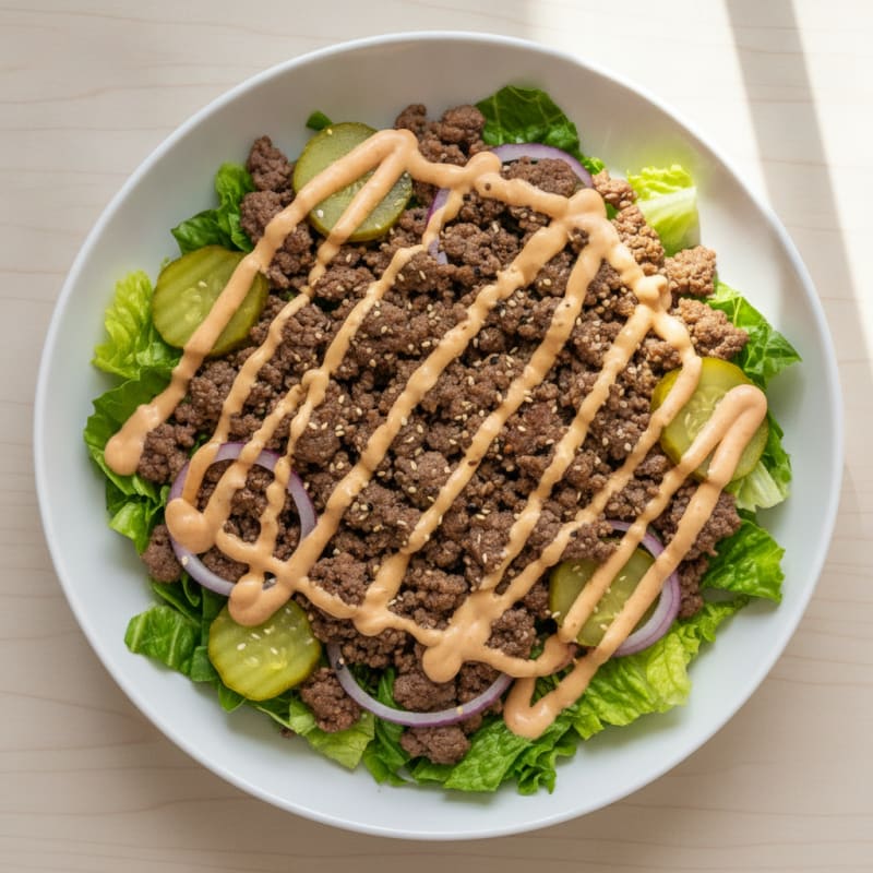 Protein-Packed Big Mac Bowl