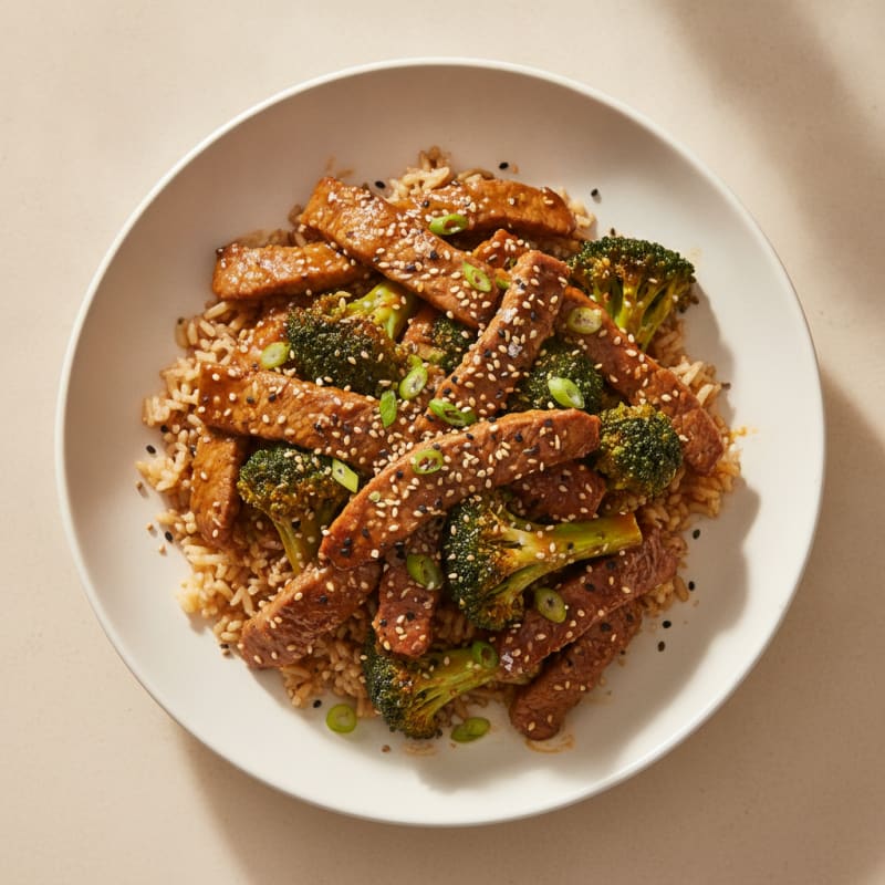 Sesame Beef and Broccoli Stir-Fry