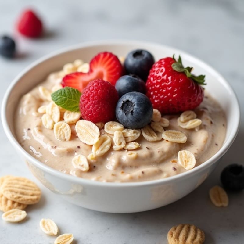 Creamy Protein Cookie Dough Overnight Oats