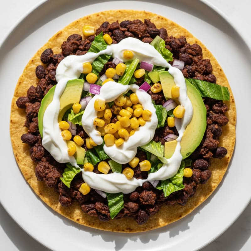 Black Bean and Corn Tostadas