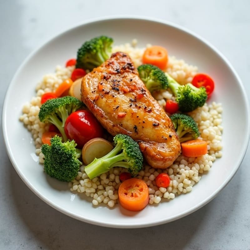 Cauliflower Rice Chicken Stir-Fry