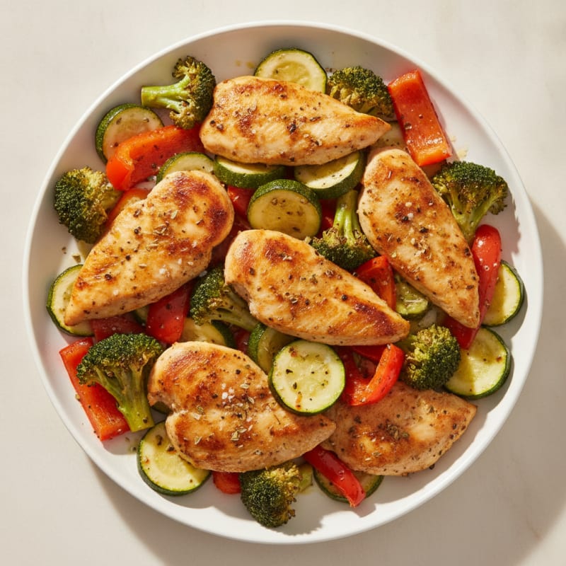 Sheet Pan Lemon Herb Chicken and Veggies
